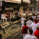 Stierhatz in Pamplona
