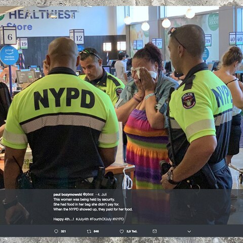 New Yorker Polizisten zahlen für hungrige Ladendiebin