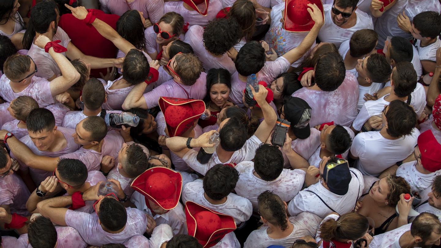 Stierhatz in Pamplona