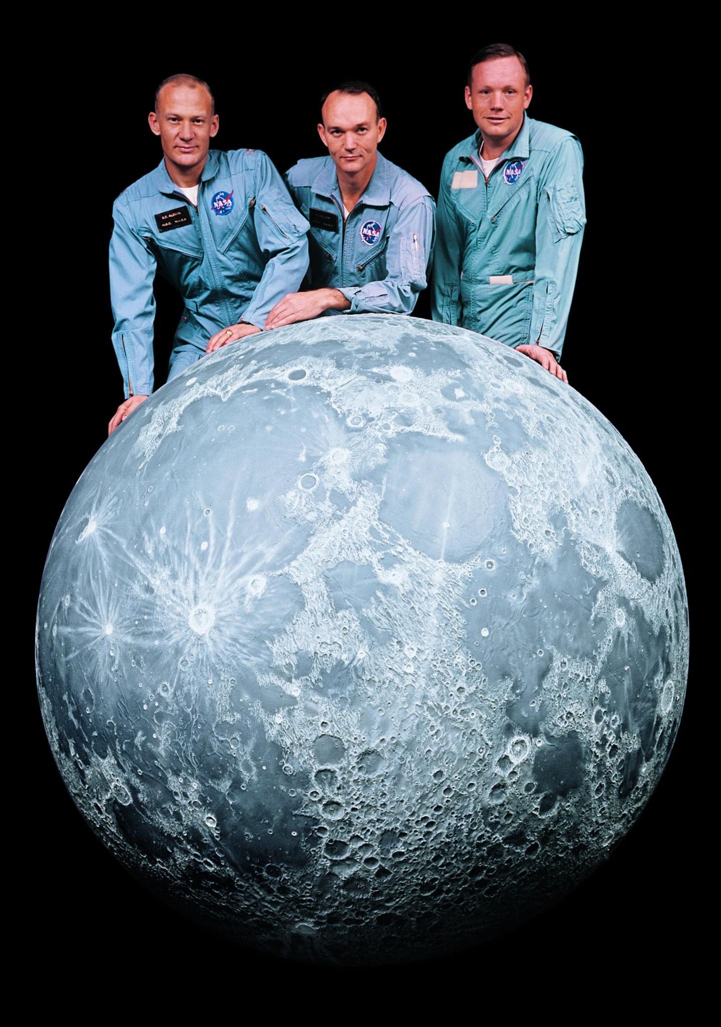 Die Besatzung der Apollo-11-Mission (v.l.n.r.): Buzz Aldrin, Michael Collins und Neil Armstrong, der Kommandant.