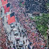 Konfetti-Parade für die Heimkehrer vom Mond: am 13. August 1969 in New York.