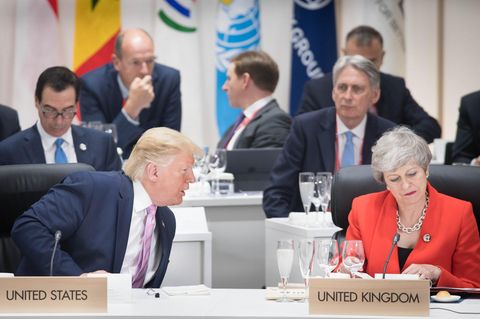 US-Präsident Donald Trump und die scheidende britische Premierministerin Theresa May
