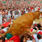 Stierhatz in Pamplona