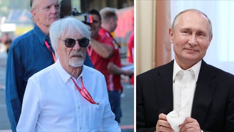 Bernie Ecclestone (li.) und Russlands Präsident Wladimir Putin