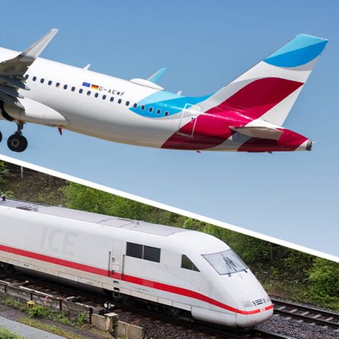 Konkurrenz für Lufthansa, Easyjet und Eurowings: Die Bahn legt die Strecke von München nach Berlin mit ihren ICE-Sprinter-Zügen in knapp vier Stunden zurück.