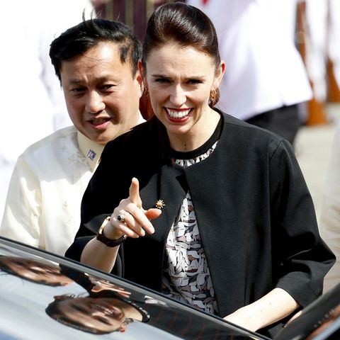 Die neuseeländische Premierministerin Jacinda Ardern bei einem Termin