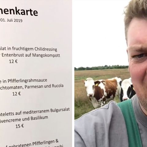 Landwirt Thomas Andresen regt sich auf Facebook über die Speisekarte der Bundestags-Kantine auf