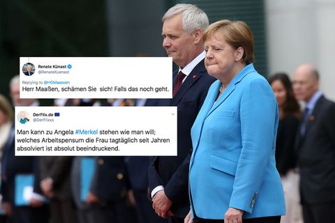 Angela Merkel erleidet zum dritten Mal innerhalb eines Monats einen Zitteranfall.