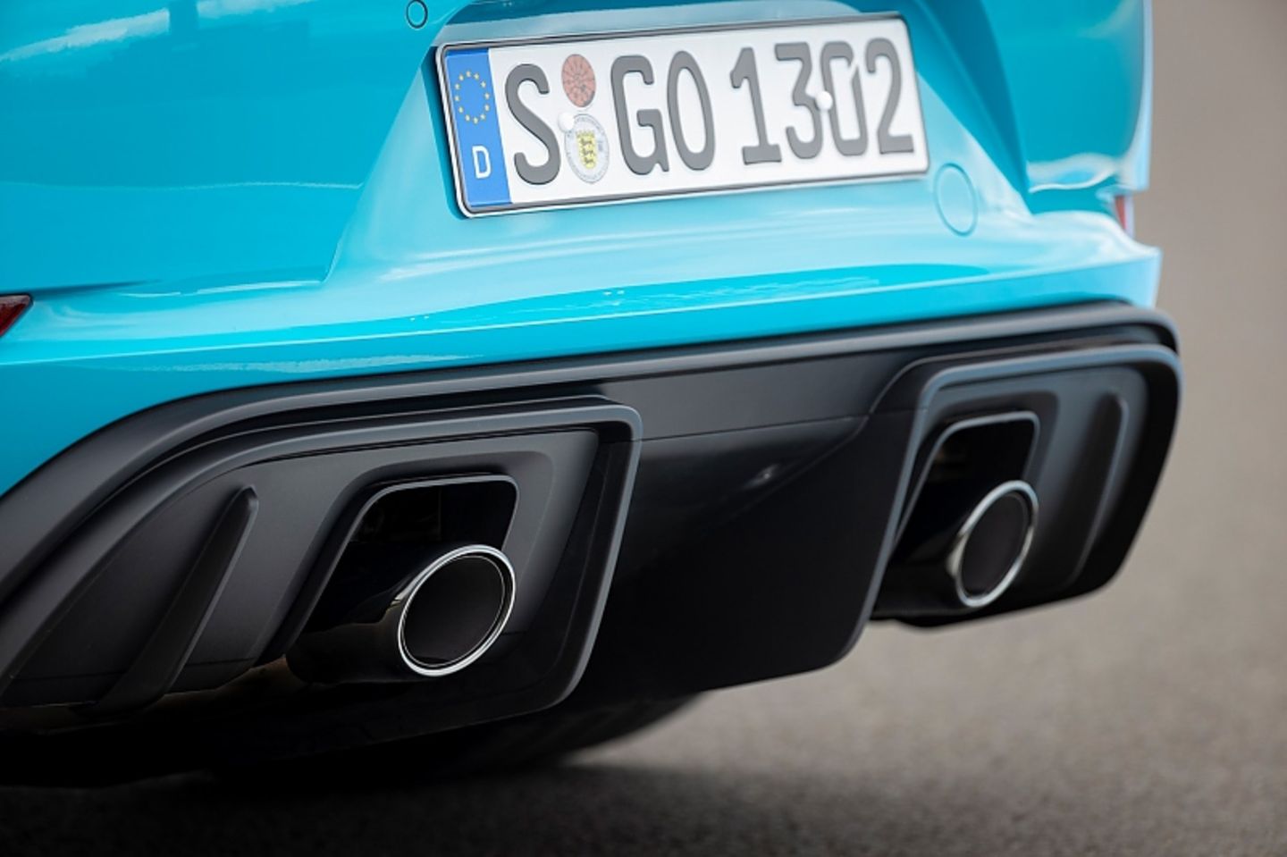 Der Diffusor ist nicht nur Show, sondern sorgt für Abtrieb