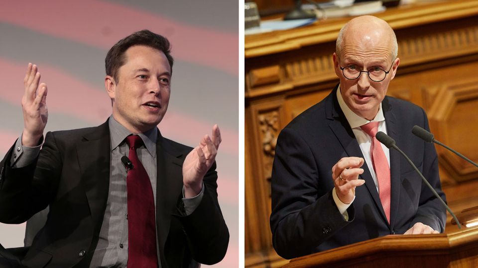 Elon Musk und Peter Tschenscher