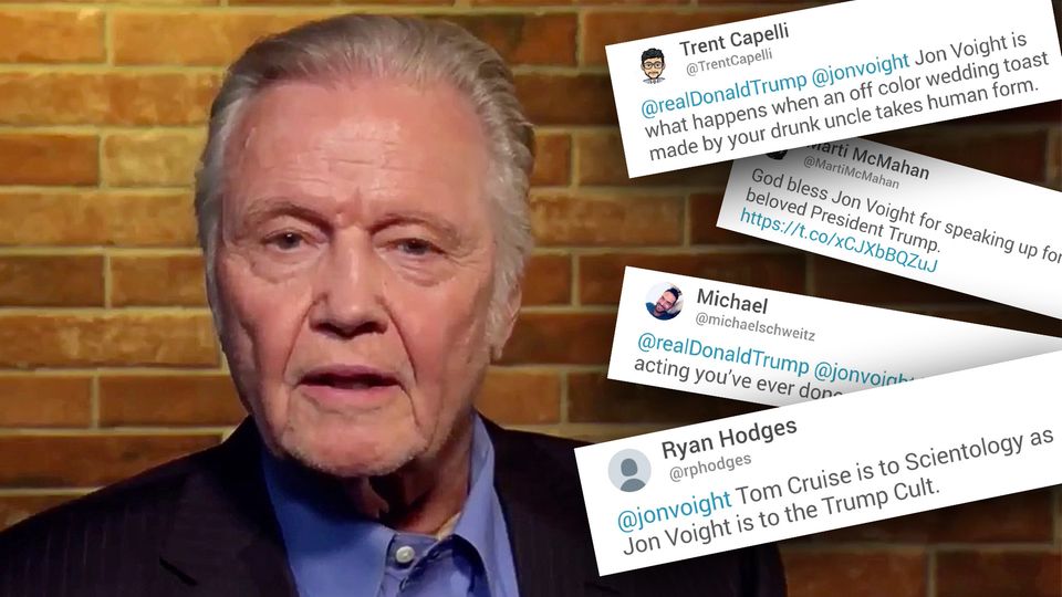 Jon Voight unterstützt Trump auf Twitter Jon Voight unterstützt Trump auf Twitter