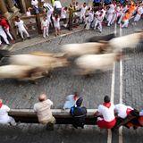 Stierhatz in Pamplona