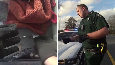 US-Cop schiebt Autofahrerin Drogen unter