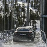 Auch Kälte muss der Porsche Taycan trotzen