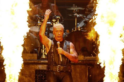 Till Lindemann bei einem Rammstein-Konzert