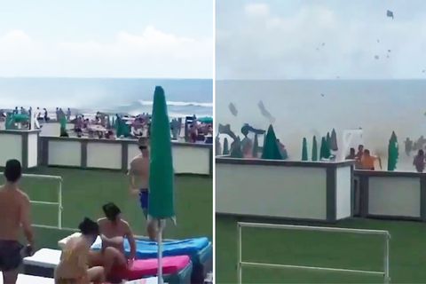 Italien: Wasserhose verwüstet beliebten Urlaubsstrand bei Neapel