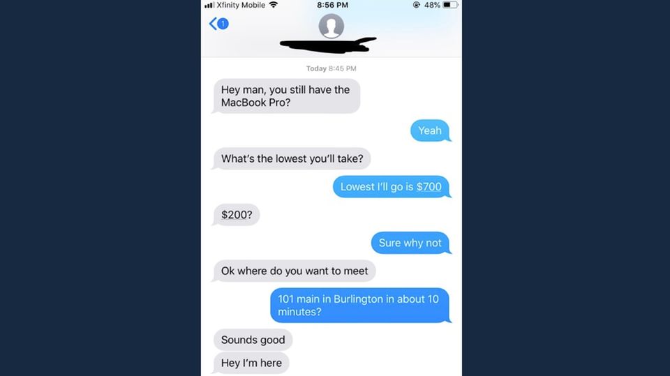 Twitter-Hit Screenshot der Konversation