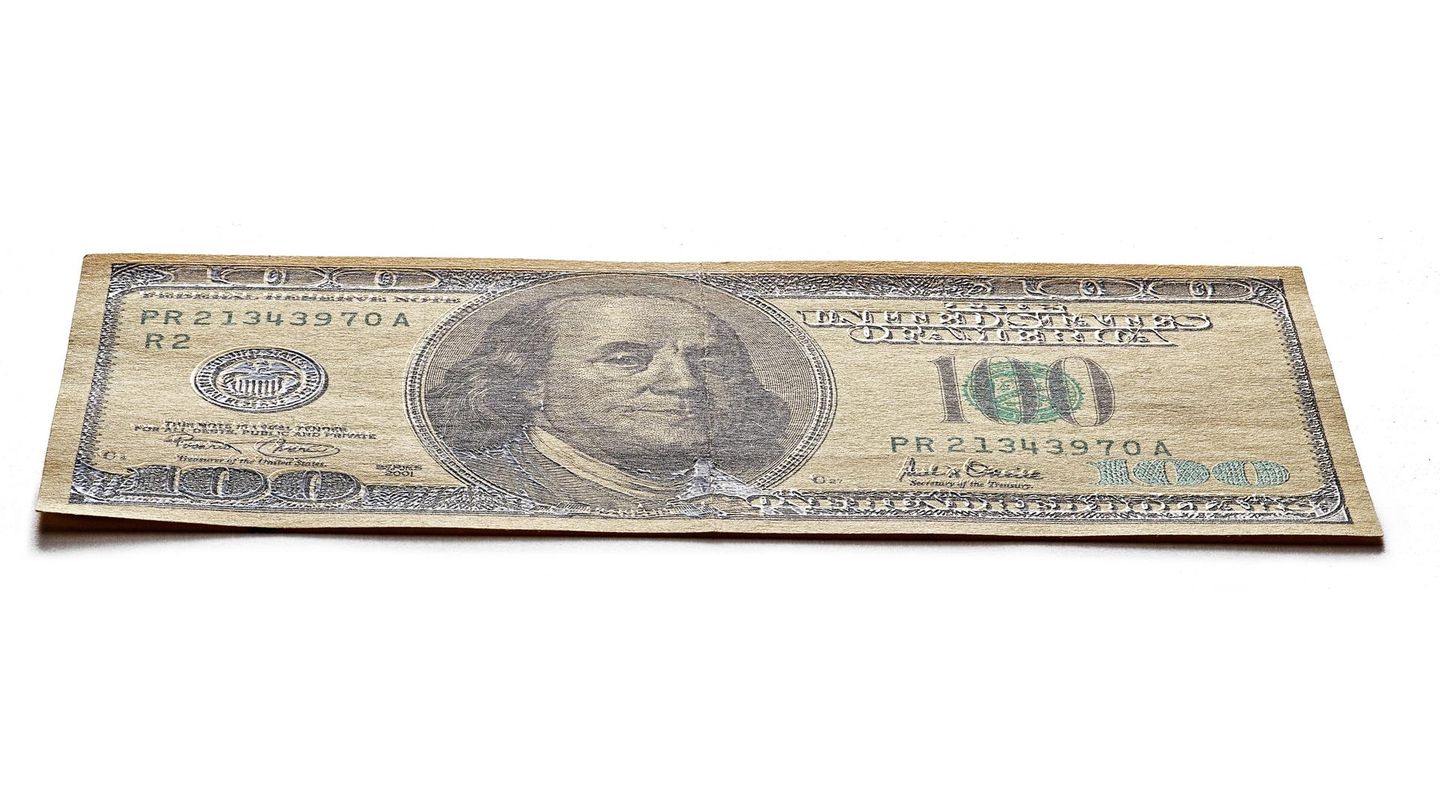 Gefälschte Dollarnote von Jürgen Kuhl