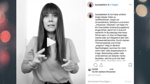 Instagram: Influencerin Louisa Dellert kassiert Shitstorm für Video