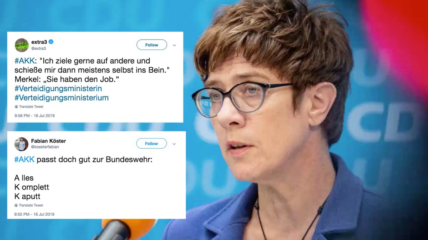 Akk Alles Komplett Kaputt Twitternutzer Spotten Uber Annegret Kramp Karrenbauer Stern De