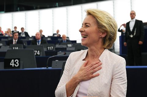 Die CDU-Politikerin Ursula von der Leyen wird erste Präsidentin der EU-Kommission.