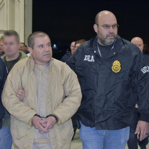 Joaquin "El Chapo" Guzman bei seiner Auslieferung an die USA