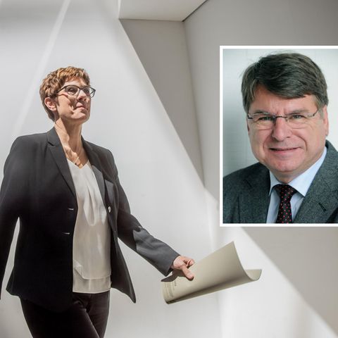 Annegret Kramp-Karrenbauer (AKK) und der Politikwissenschaftler Prof. Dr. Ulrich von Alemann