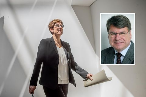 Annegret Kramp-Karrenbauer (AKK) und der Politikwissenschaftler Prof. Dr. Ulrich von Alemann