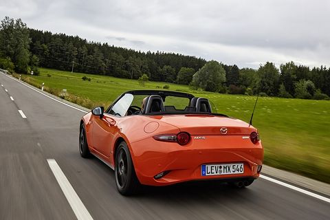 Das Mazda MX-5 Jubiläumsmodell 2019 hat den 135 kW / 184 PS Zweiliter-Motor
