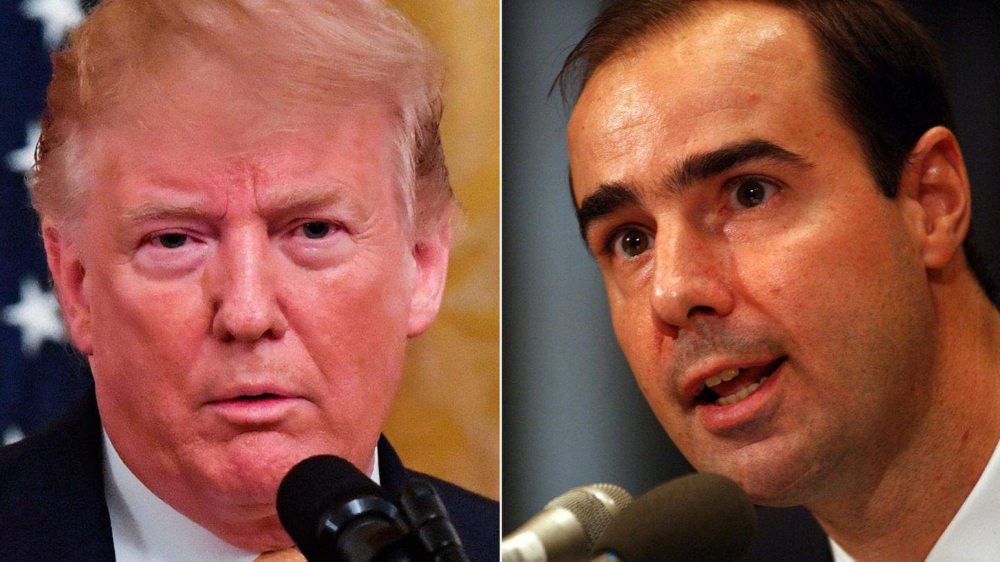 US-Präsident Donald Trump (l.) will Eugene Scalia zum neuen Arbeitsminister machen