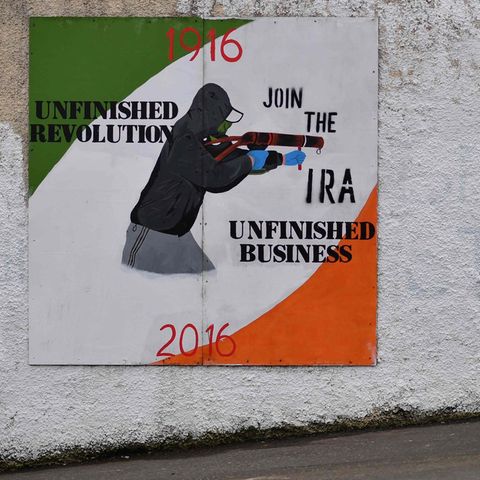 IRA-Wandgemälde in Derry / Londonderry