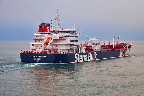Straße von Hormus: der britische Öltanker "Stena Impero"