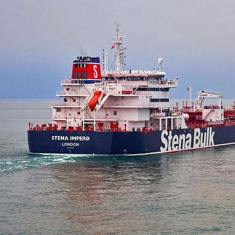 Straße von Hormus: der britische Öltanker "Stena Impero"