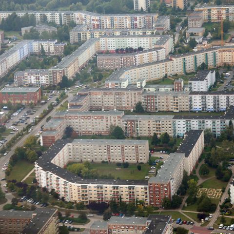 Blick auf den Rostocker Stadtteil Dierkow. Hier ereignete sich das Unglück in der Nacht zu Sonntag