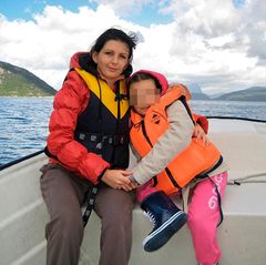 Monika Sviglinskaja und ihre Mutter Kristina