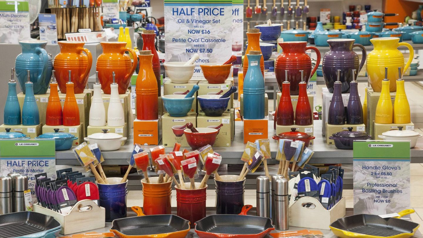 Le Creuset in einem Geschäft