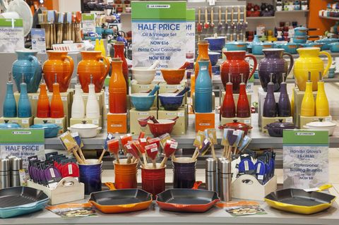 Le Creuset in einem Geschäft