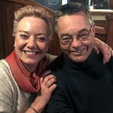 Autor Michael Streck und seine Frau Annette im Pub in London