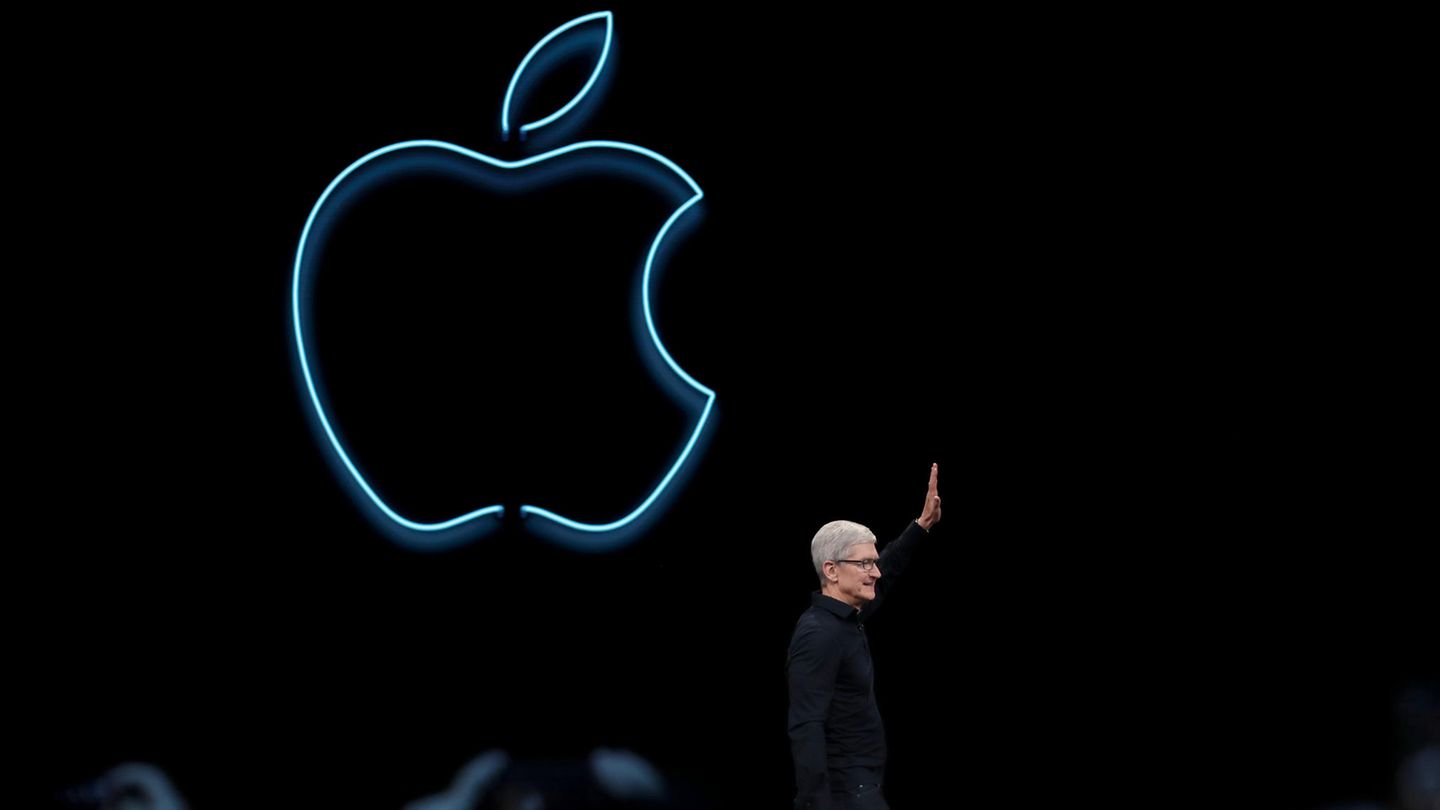 Tim Cook während der Eröffnungs-Keynote der diesjähirgen Entwicklerkonferenz WWDC