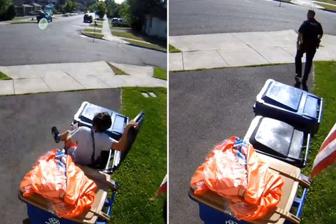 Oregon: Junge versteckt sich vor der Polizei in der Mülltonne