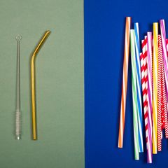 Strohhalme aus Edelstahl, Plastik und Glas