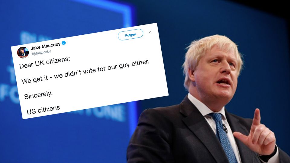 Twitter-Reaktionen nach Johnson-Wahl: Amerikaner zeigen sich auf Twitter solidarisch mit Briten. Twitter-Reaktionen nach Johnson-Wahl: Amerikaner zeigen sich auf Twitter solidarisch mit Briten.