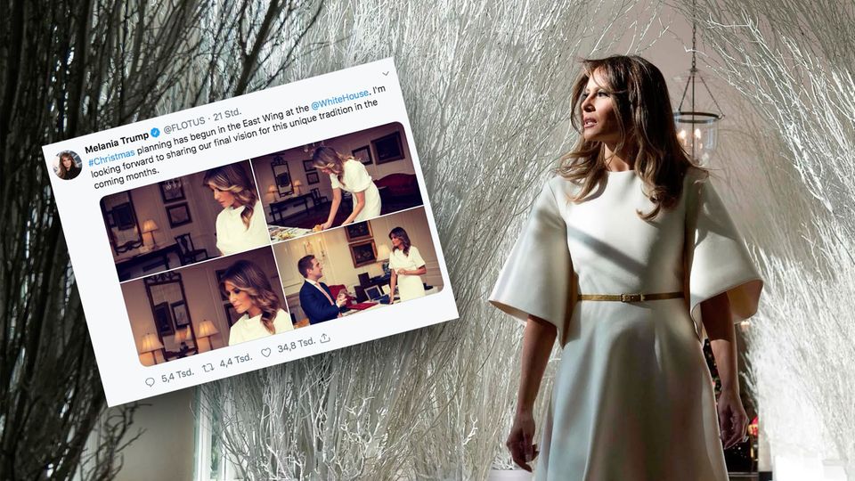 Melania Trump plant Weihnachtsdekoration des Weißen Hauses – im Juli. Melania Trump plant Weihnachtsdekoration des Weißen Hauses – im Juli.