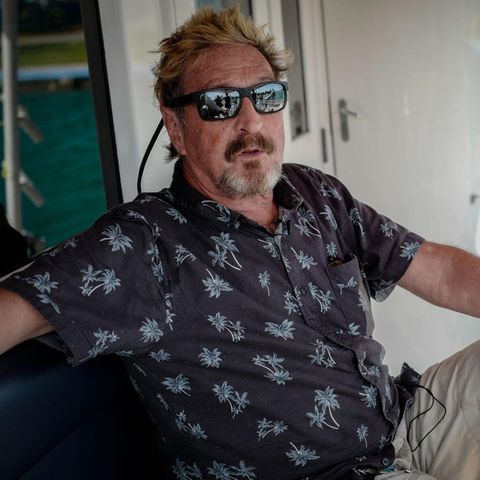 John McAfee bei einem Interview im Juni 2019 in Kuba