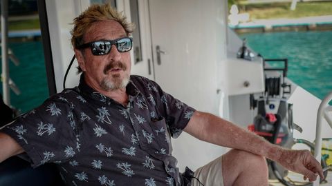 John McAfee bei einem Interview im Juni 2019 in Kuba