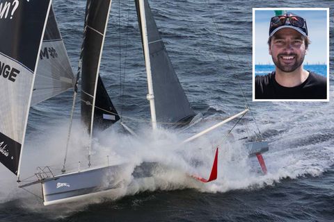 Hochseesegler Boris Herrmann und sein Boot Malizia II