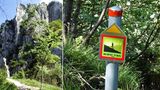 Der Scenic Trail führt um die  Denti della Vecchia, die "Zähne der Alten", herum