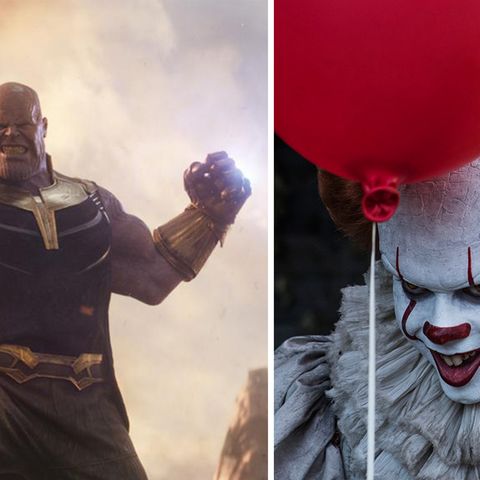 Thanos aus Avengers: Endgame und Pennywise aus Es sind in einer Kollage zu sehen
