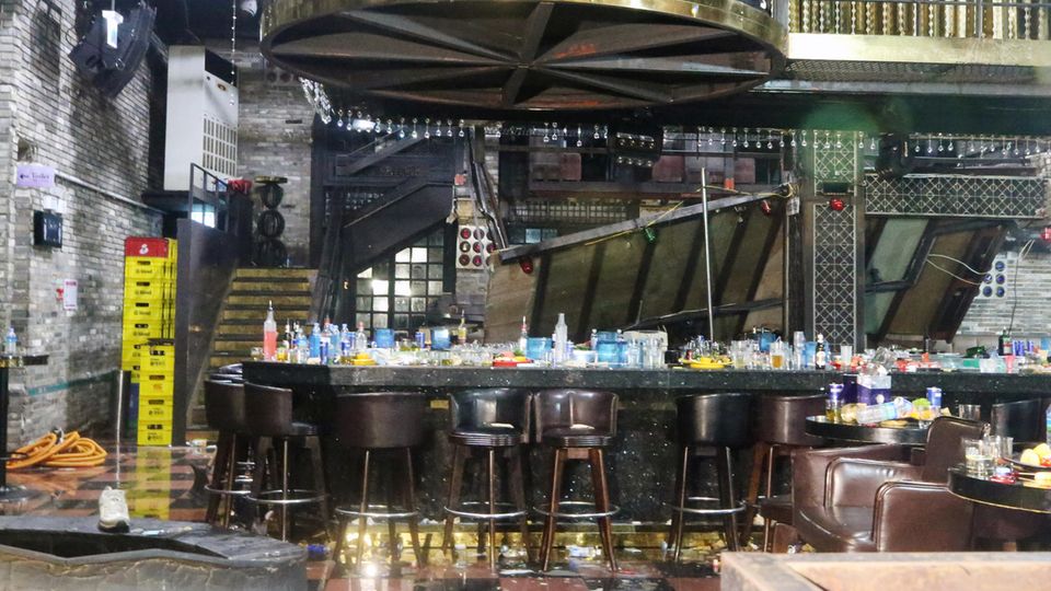 Gwangju: Der Nachtclub "Coyote Ugly" nachdem ein Balkon eingestürzt ist