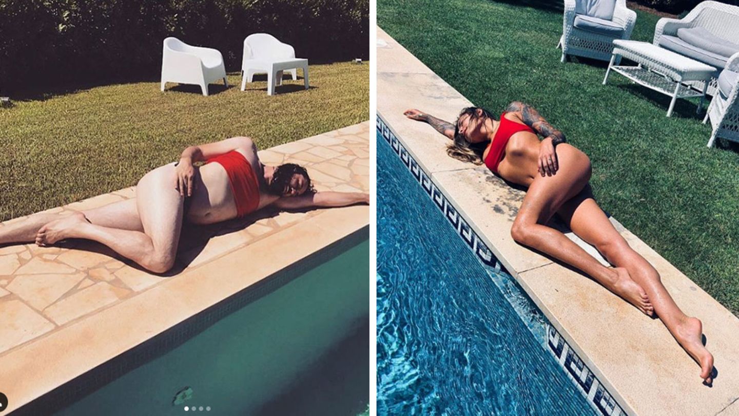 Sophia Thomalla räkelt sich am Pool